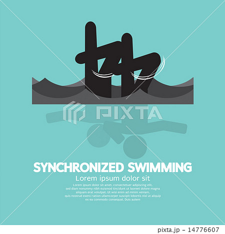 Synchronized Swimming Graphic Symbol Synchronized Swimming Graphic Symbol 14776607