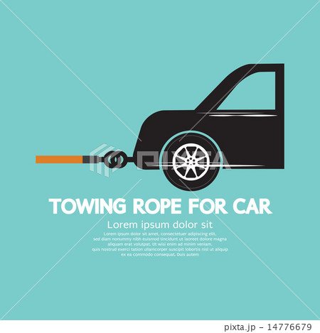 Towing Rope For Car Graphic Towing Rope For Car Graphic 14776679