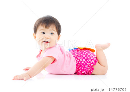 Portrait of asian baby girl 14776705