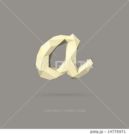 Low Poly Lower Case Alphabet Letter a Low Poly Lower Case Alphabet Letter a 14776971