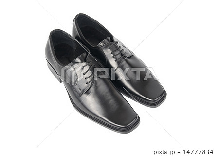 Pair of man's black shoes Pair of man's black shoes 14777834
