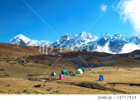 High mountains, covered by snow. 14777914