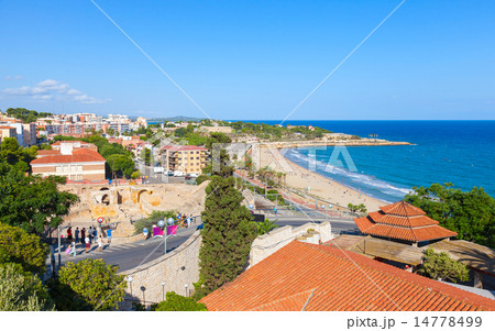 Coastal view of Tarragona city, Catalonia, Spain 14778499