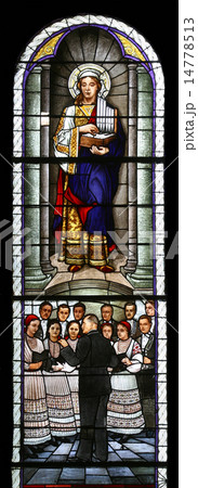 Saint Cecilia, Stained glass Saint Cecilia, Stained glass 14778513