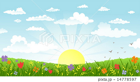 Countryside panorama in the morning 14778597