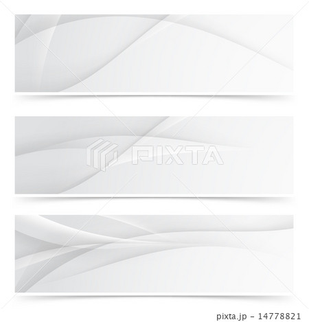 Transparent gray smooth lines header collection 14778821
