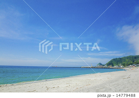 神津島のビーチ 14779488