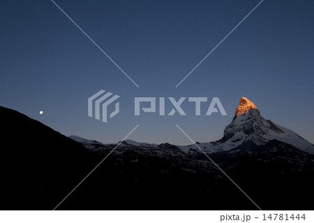 マッターホルン＆月 14781444