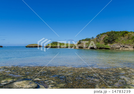 沖縄県　西表島　星砂の浜 14783239