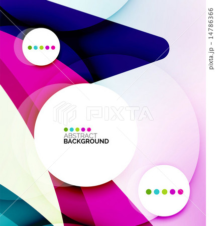 Flowing shapes fresh business template 14786366