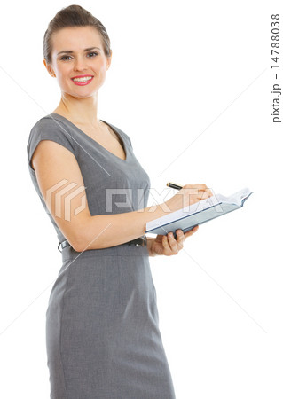 Student woman writing in notepad Student woman writing in notepad 14788038
