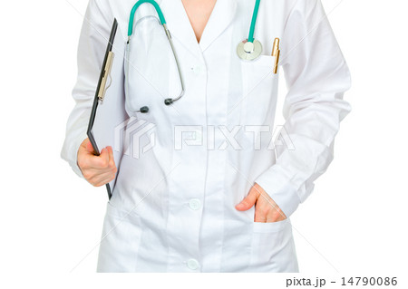 Closeup on clipboard holding by medical doctor woman 14790086