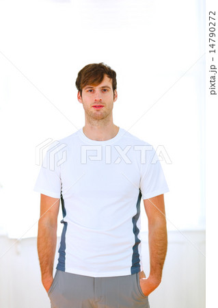 Portrait of handsome man in sportswear Portrait of handsome man in sportswear 14790272