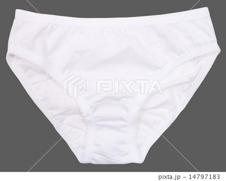 Women's panties isolated on gray background. 14797183
