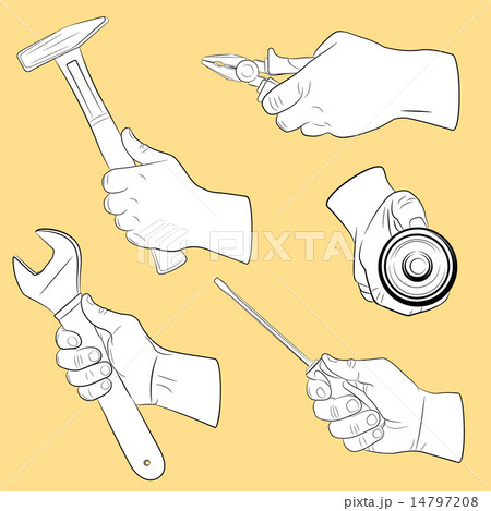 Hand tools in use 14797208