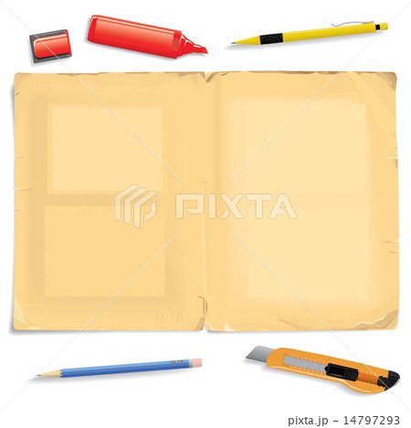 Vector ancient album sheet  14797293
