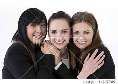 Portrait of three happy business women. Portrait of three happy business women. 14797365