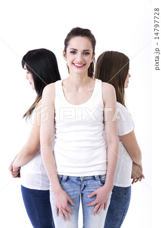 Beatuty Image. Multiethnic group of beautiful women. 14797728