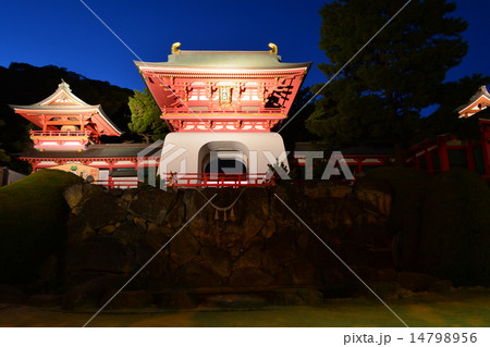 赤間神宮水天門のライトアップ 赤間神宮水天門のライトアップ 14798956