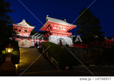 赤間神宮水天門のライトアップ 赤間神宮水天門のライトアップ 14798957