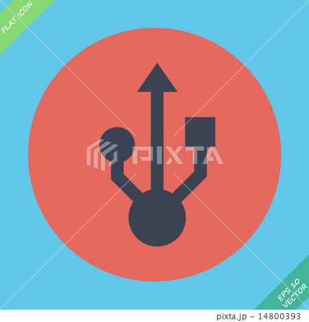 Usb symbol - vector illustration. 14800393