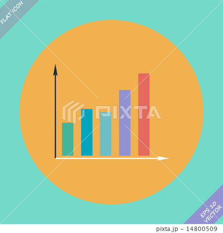 Graph icon - vector illustration. Flat design Graph icon - vector illustration. Flat design 14800509