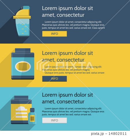 Sports nutrition colored vector illustration Sports nutrition colored vector illustration 14802011