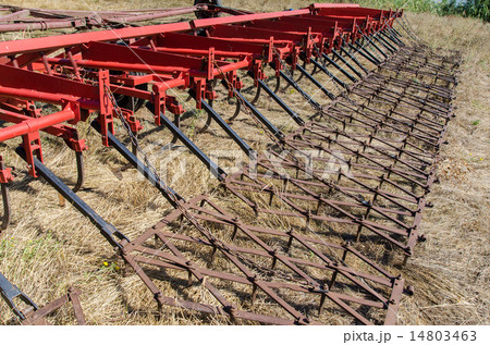 agricultural machine on field agricultural machine on field 14803463