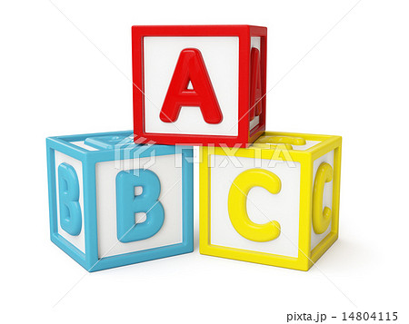 Abc Building Blocks Isolatedのイラスト素材