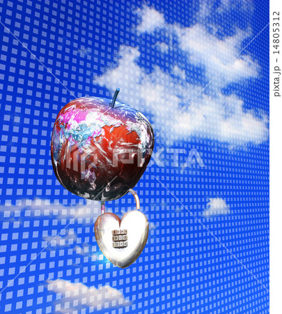 温暖化したリンゴ・果実の地球とその鍵 14805312