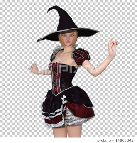 Woman in witch costume Woman in witch costume 14805342
