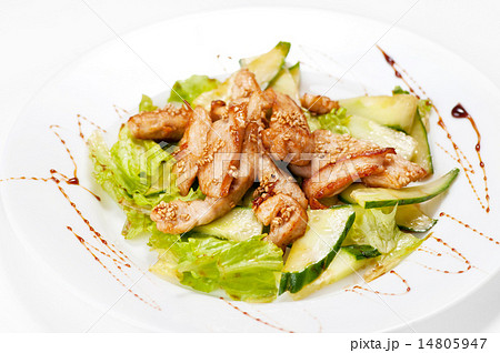 Grilled chicken salad on white Grilled chicken salad on white 14805947