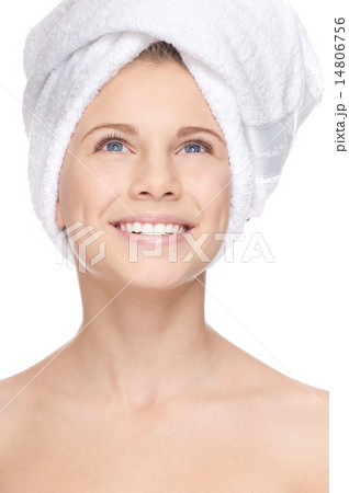 beautiful girl with perfect skin and towel beautiful girl with perfect skin and towel 14806756