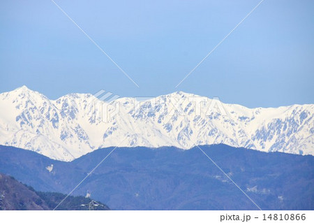 春の白馬連峰 14810866