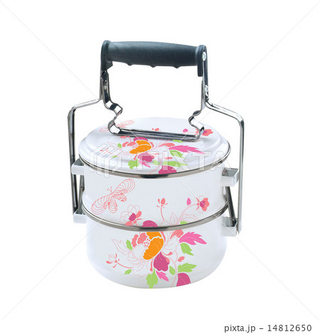 Tiffin. Metal Tiffin, Food Container On White Tiffin. Metal Tiffin, Food Container On White 14812650