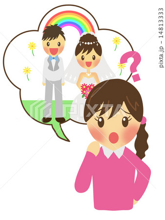 結婚に悩む女性 14813333