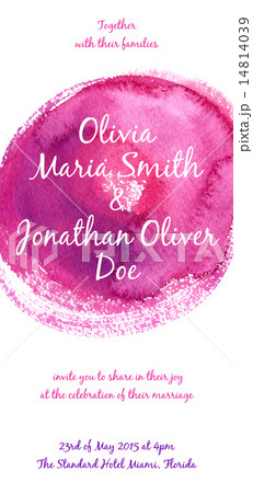 Wedding invitation vector template 14814039