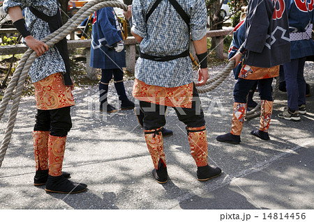 春祭り、山車の引き手達 春祭り、山車の引き手達 14814456