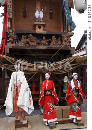 山車を舞台にする木偶人形達 14815253