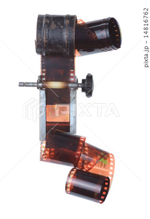 Old 35 mm negative film strip 14816762