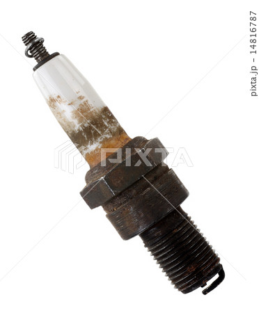 Old burned spark plug 14816787