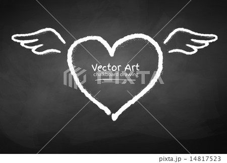 Chalk drawn heart Chalk drawn heart 14817523
