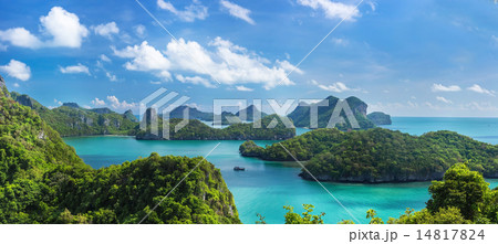 Bird eye view of Sea Thailand, Mu Ko Ang Thong 14817824