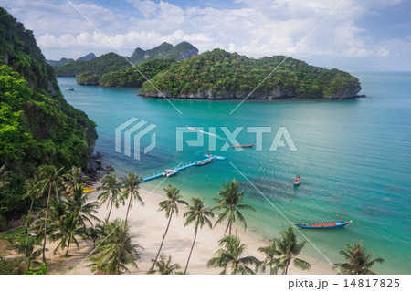 Bird eye view of Sea Thailand, Mu Ko Ang Thong  14817825