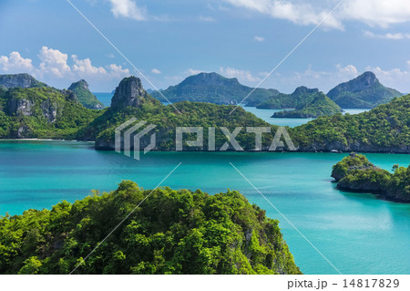 Bird eye view of Sea Thailand, Mu Ko Ang Thong 14817829