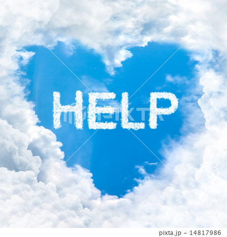 help word on blue sky 14817986