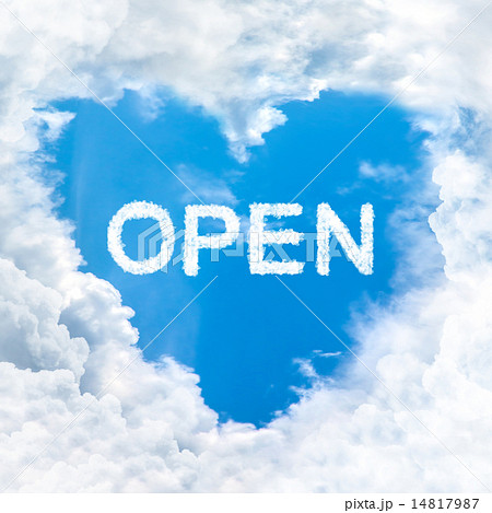 open word on blue sky 14817987