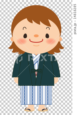 A woman wearing a yukata of an inn 14818285
