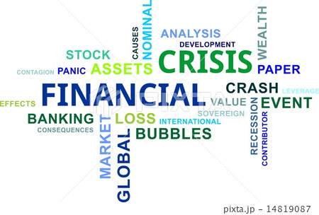 word cloud - financial crisis 14819087