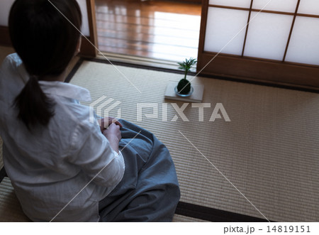 座る女性 座る女性 14819151